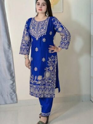 Muslin Cotton Embroidery (cord set)