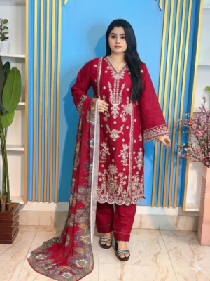 Aga Noor Cotton-3 Piece (Pakistani inspired)